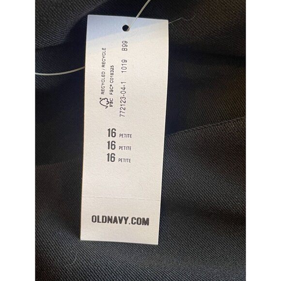 Old Navy Stretch Pencil Skirt Black Size 16 w/ Pockets Zipper Hidden Button Clas - Picture 6 of 6